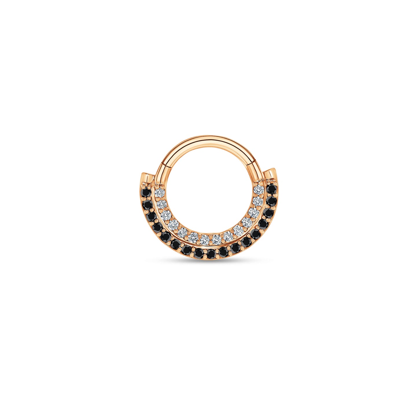 Double Eternity Ring Black