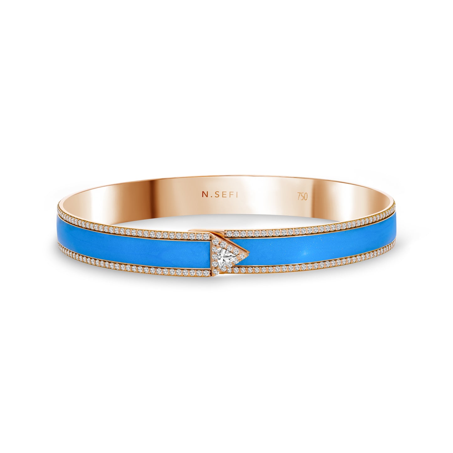 Iris Painted Bracelet Blue