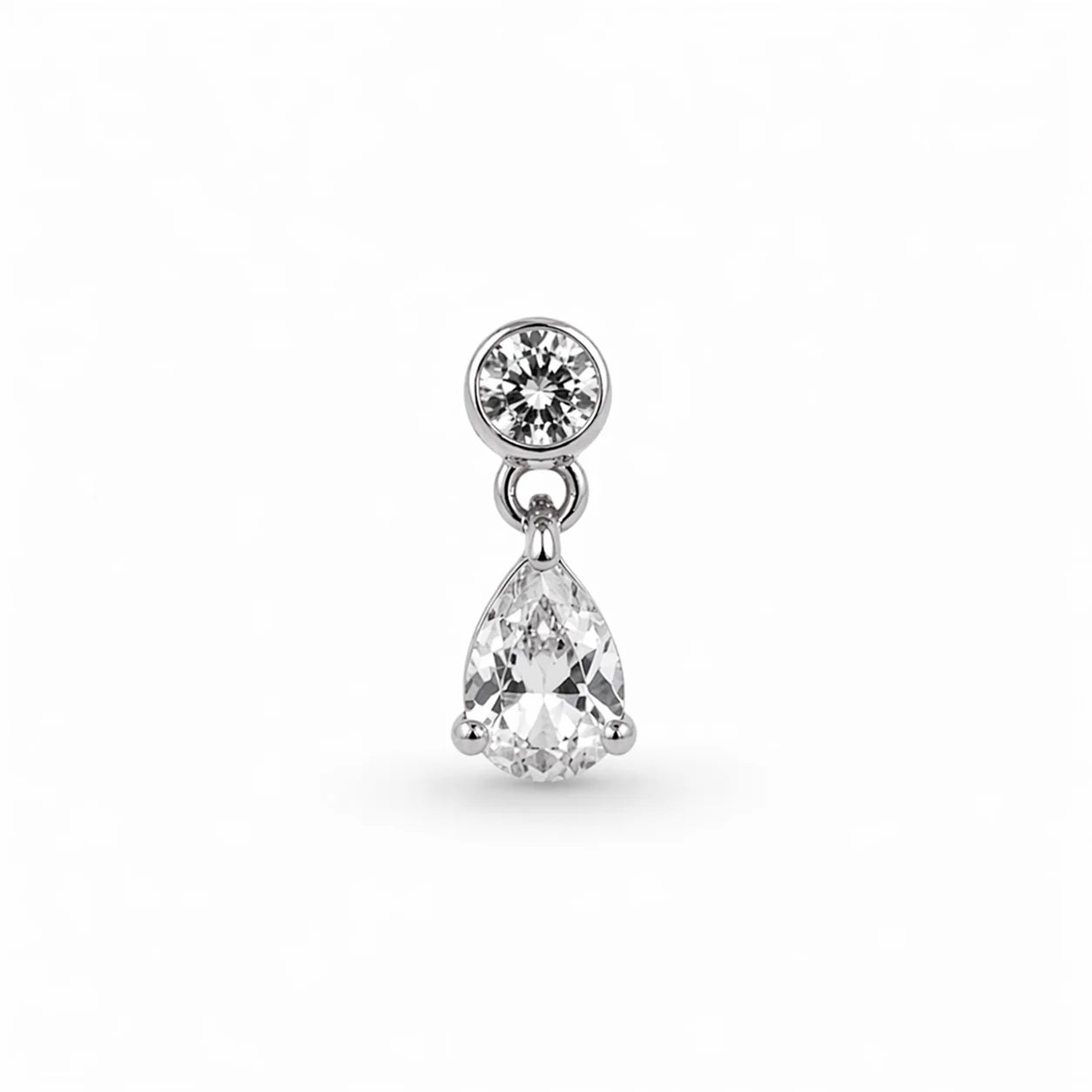 Dangling Big Pear Stud