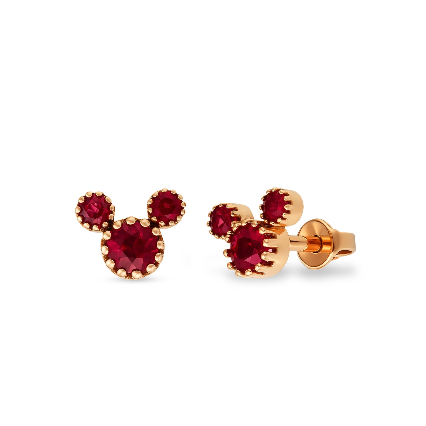 Rosie Mouse Rose Gold Ruby