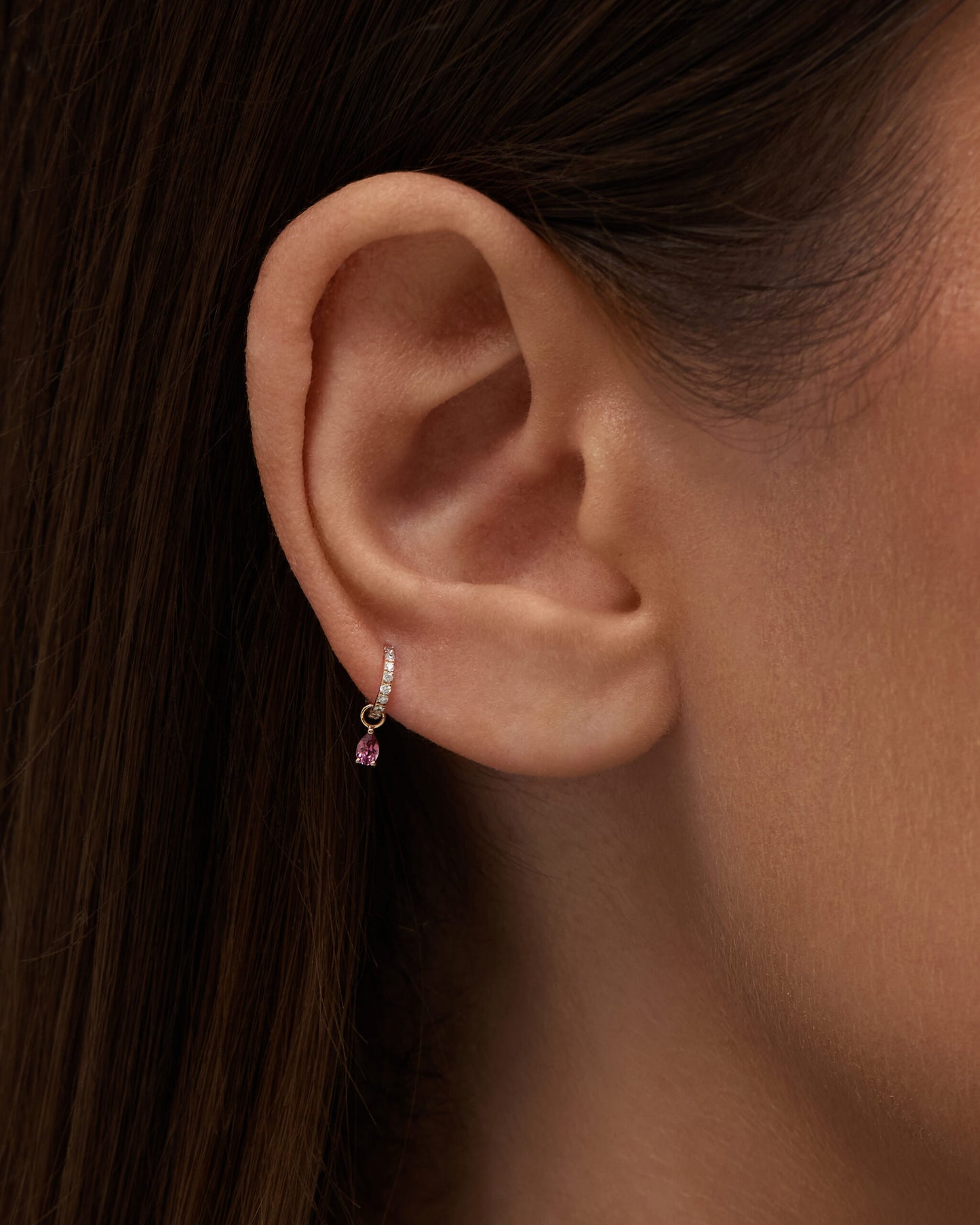 3×2 Pear Rhodonite Charm