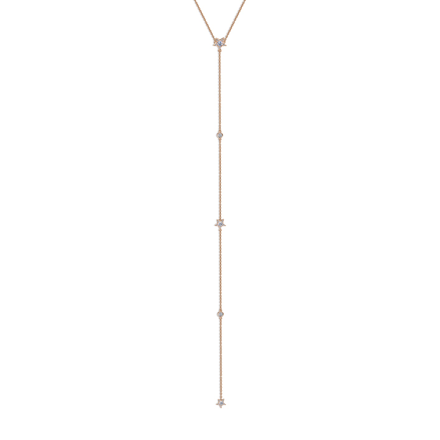 The Stars Necklace Rose Gold
