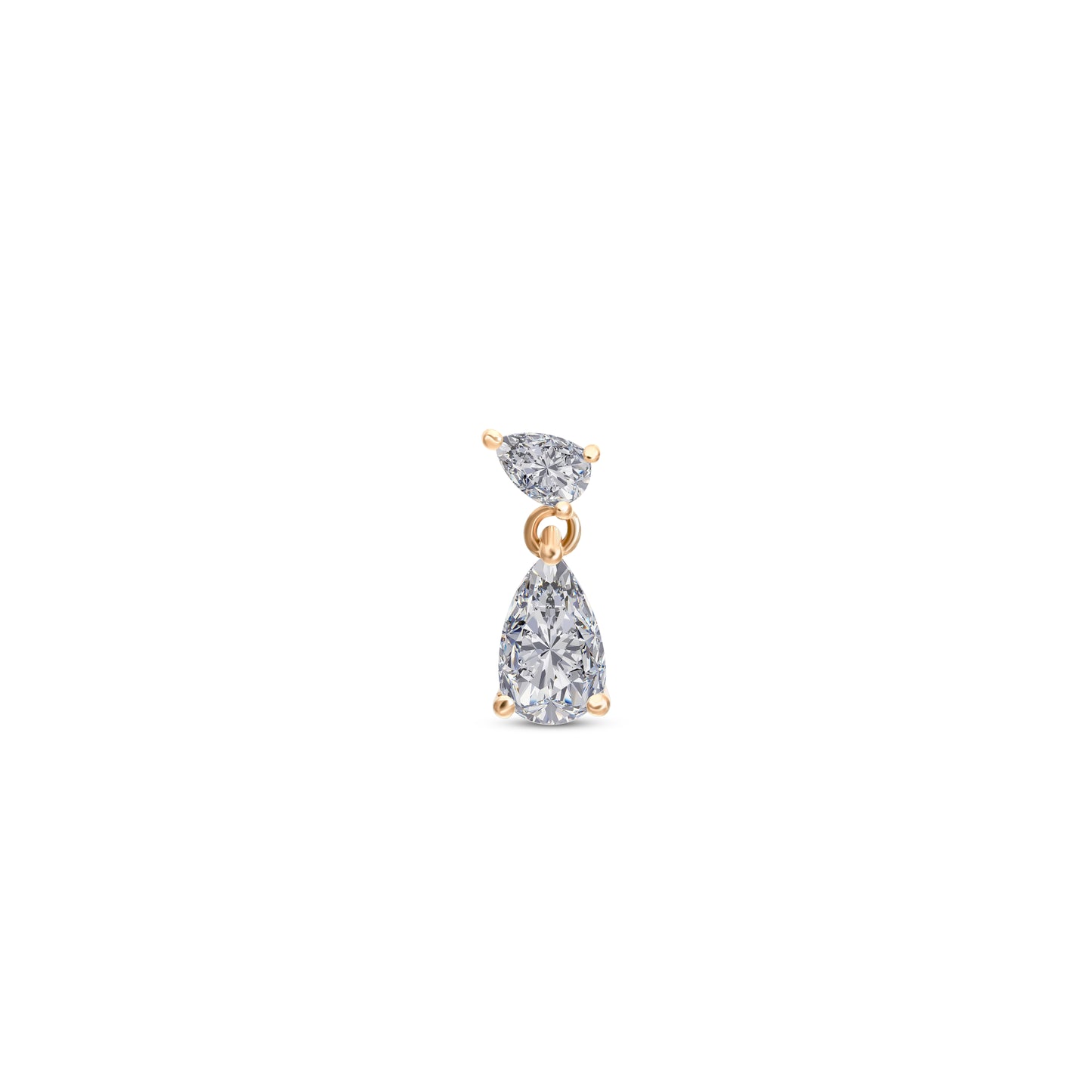 Pear Droplet Stud
