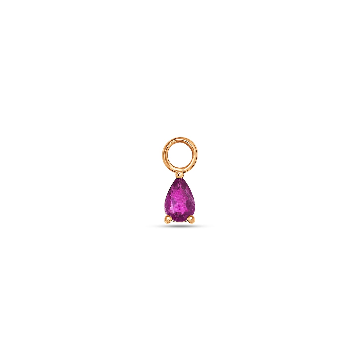 3×2 Pear Rhodonite Charm