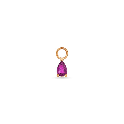 3×2 Pear Rhodonite Charm