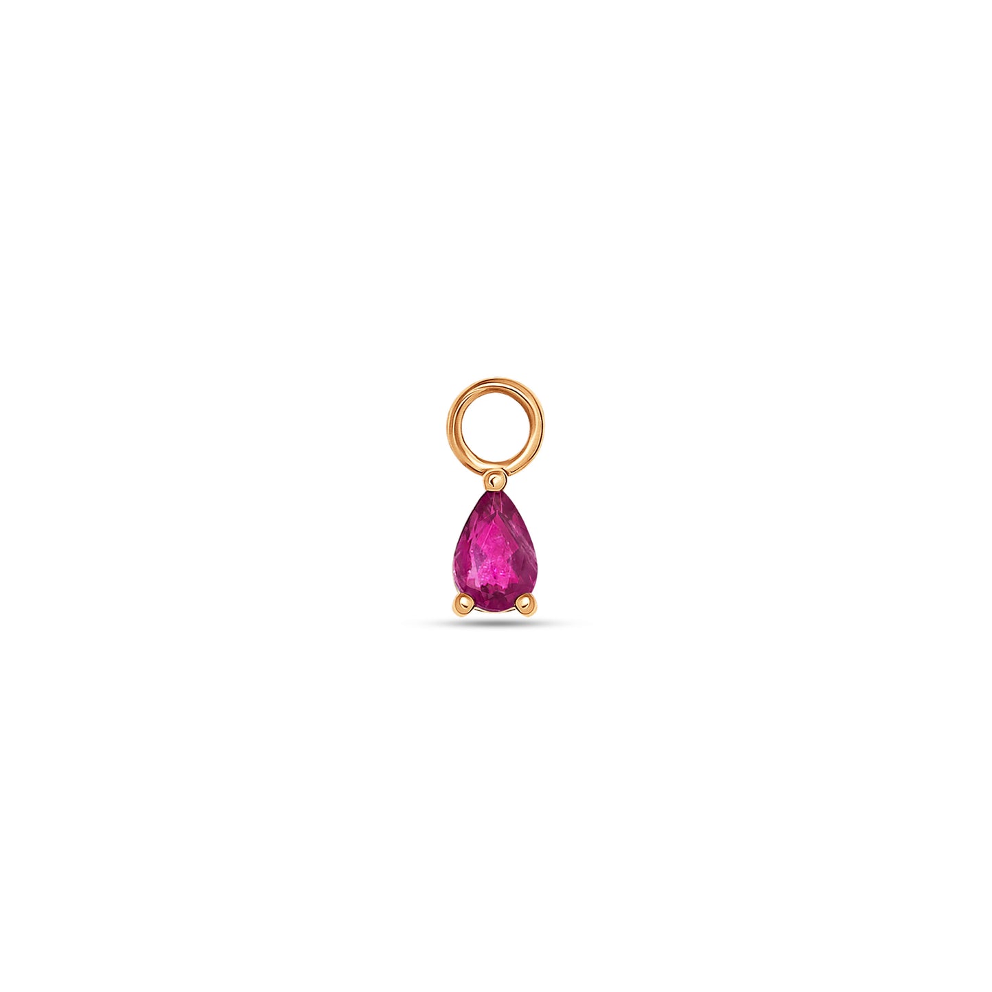 3×2 Pear Ruby Charm