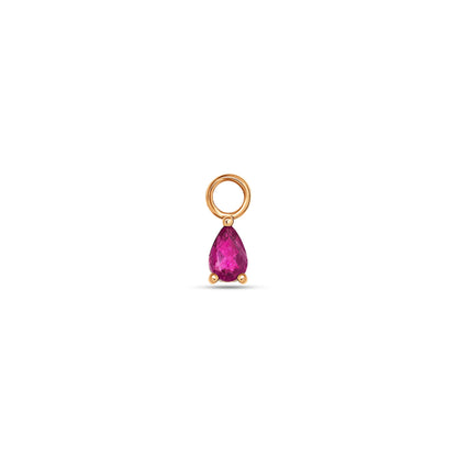3×2 Pear Ruby Charm