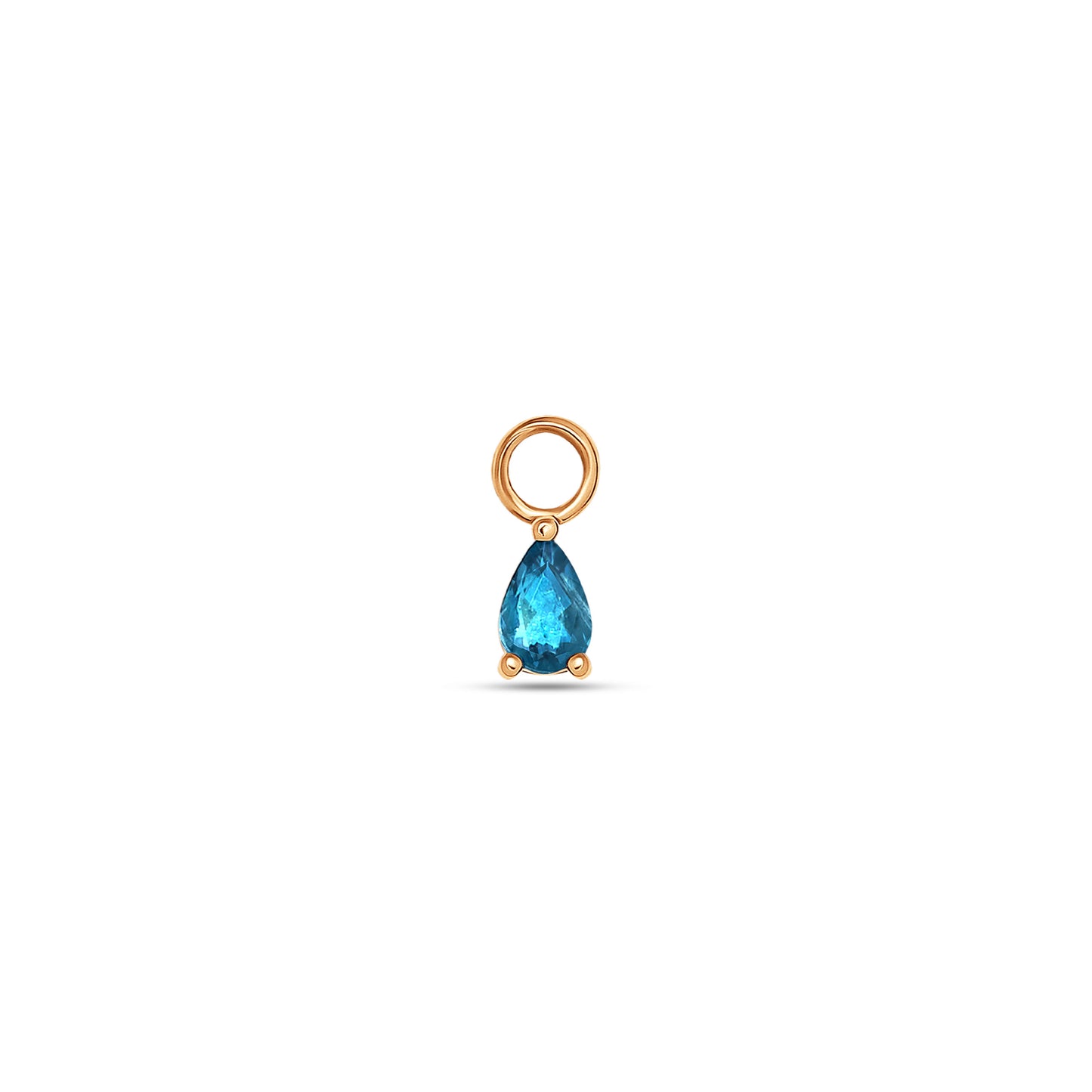 3×2 Pear Aquamarine Charm