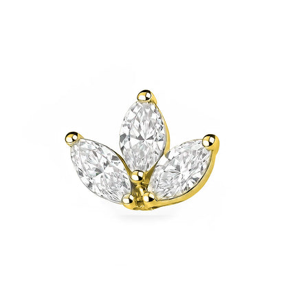 3 Marquise Stud