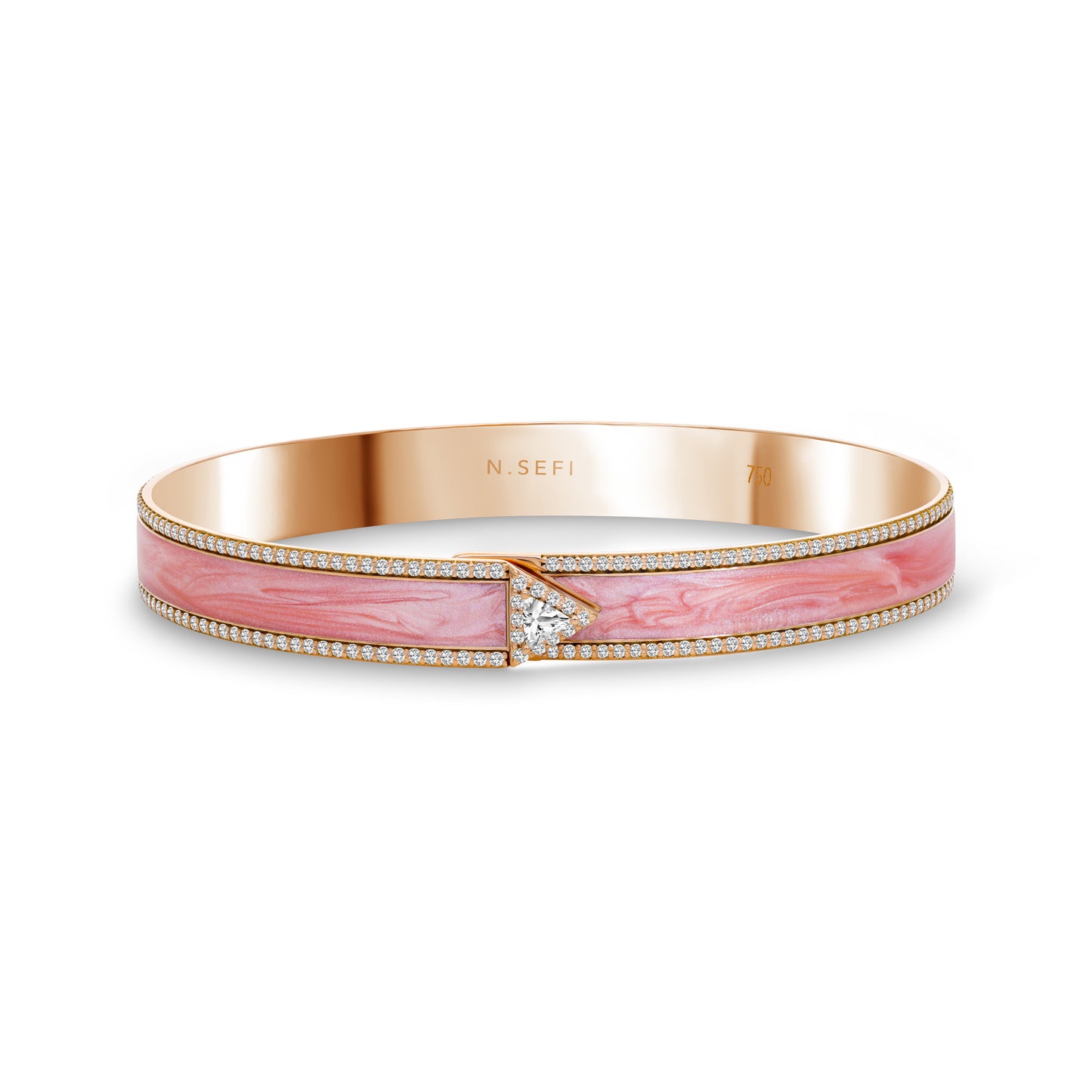 Iris Painted Bracelet Pink