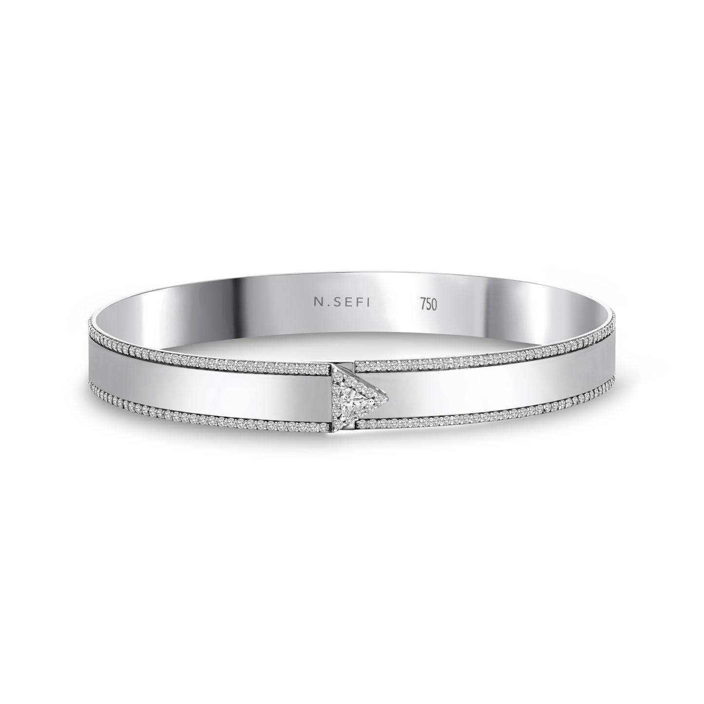 Iris Pave Bracelet White Gold
