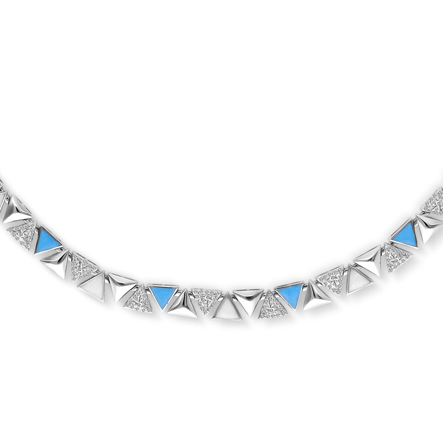 Iris Necklace White Gold
