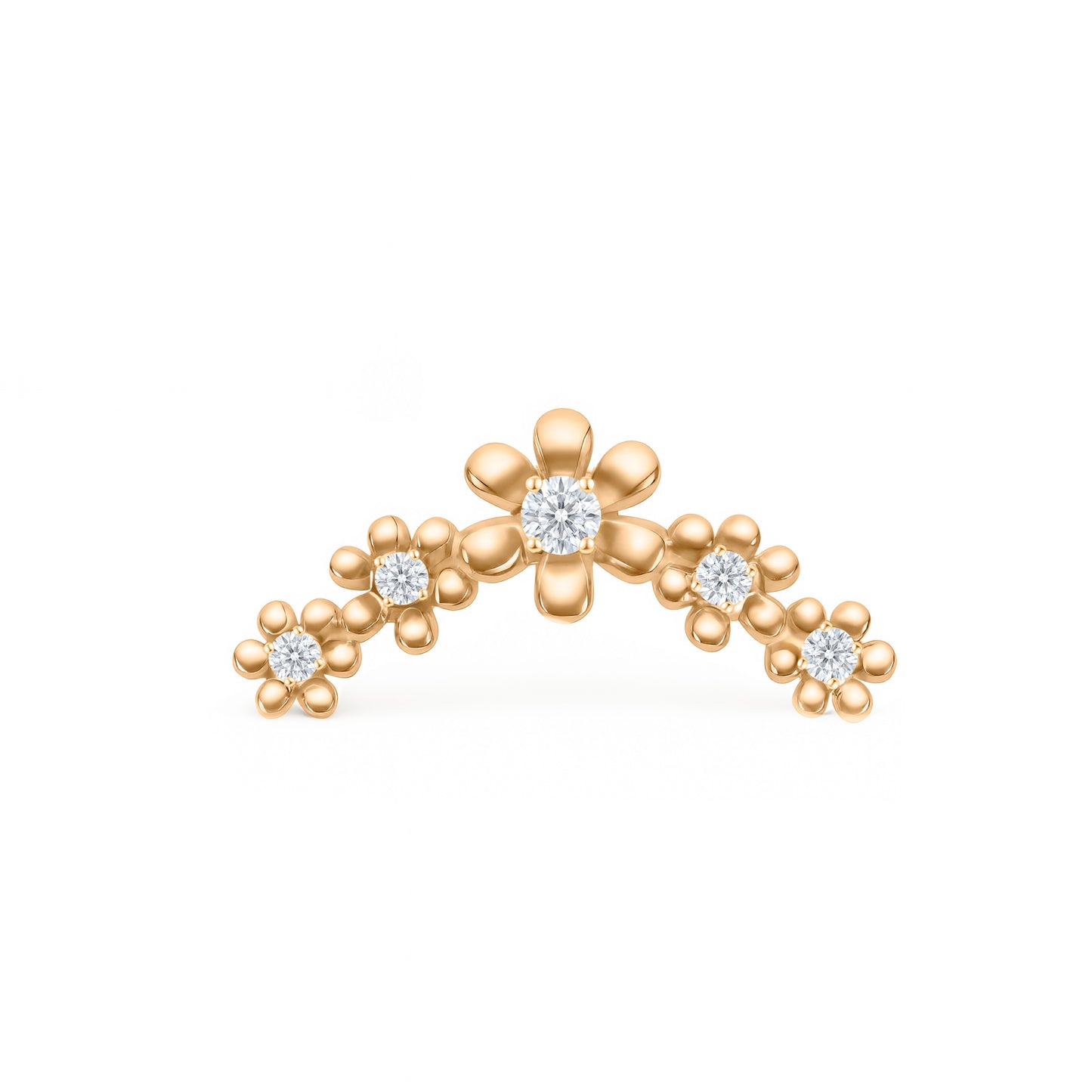 5 Daisy Flower Stud