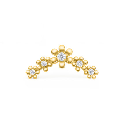5 Daisy Flower Stud