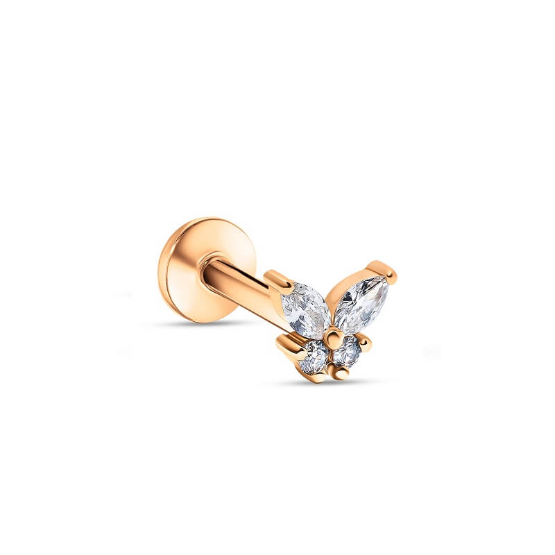 Butterfly Stud