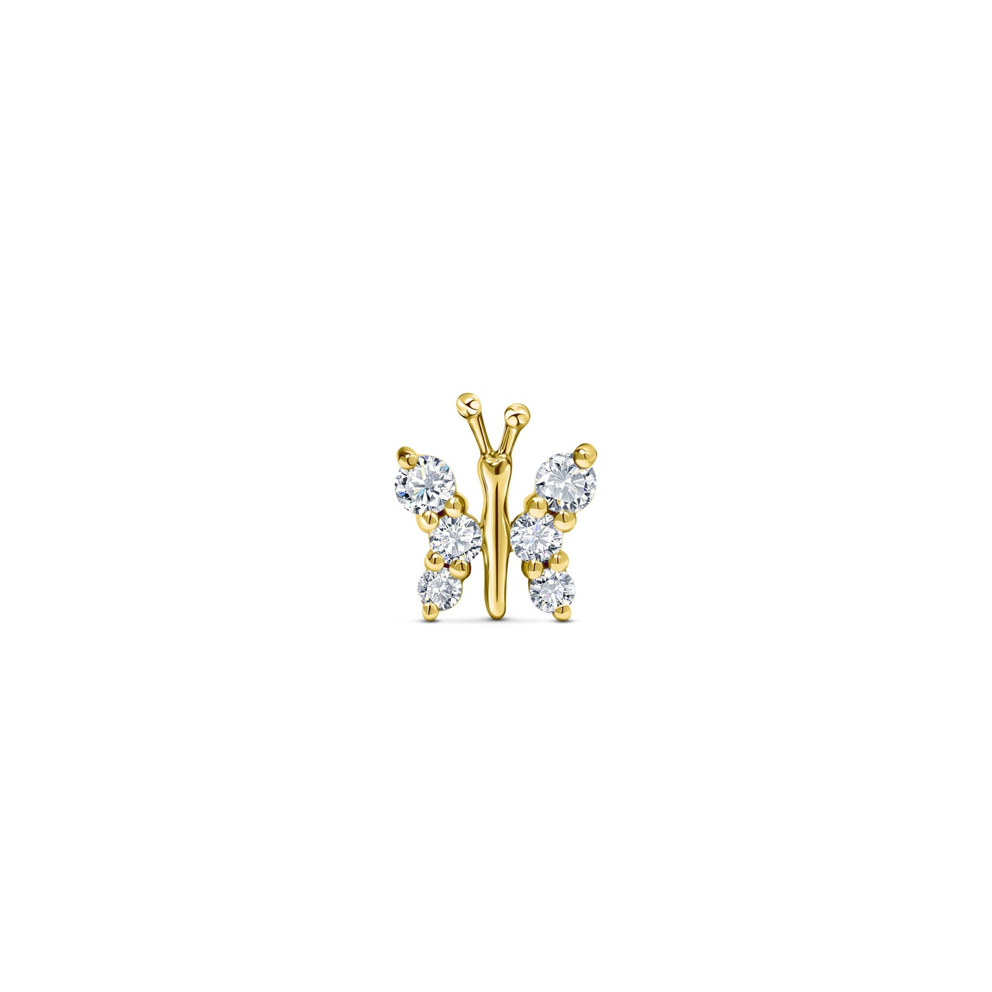 Large Butterfly Stud