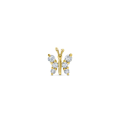 Large Butterfly Stud