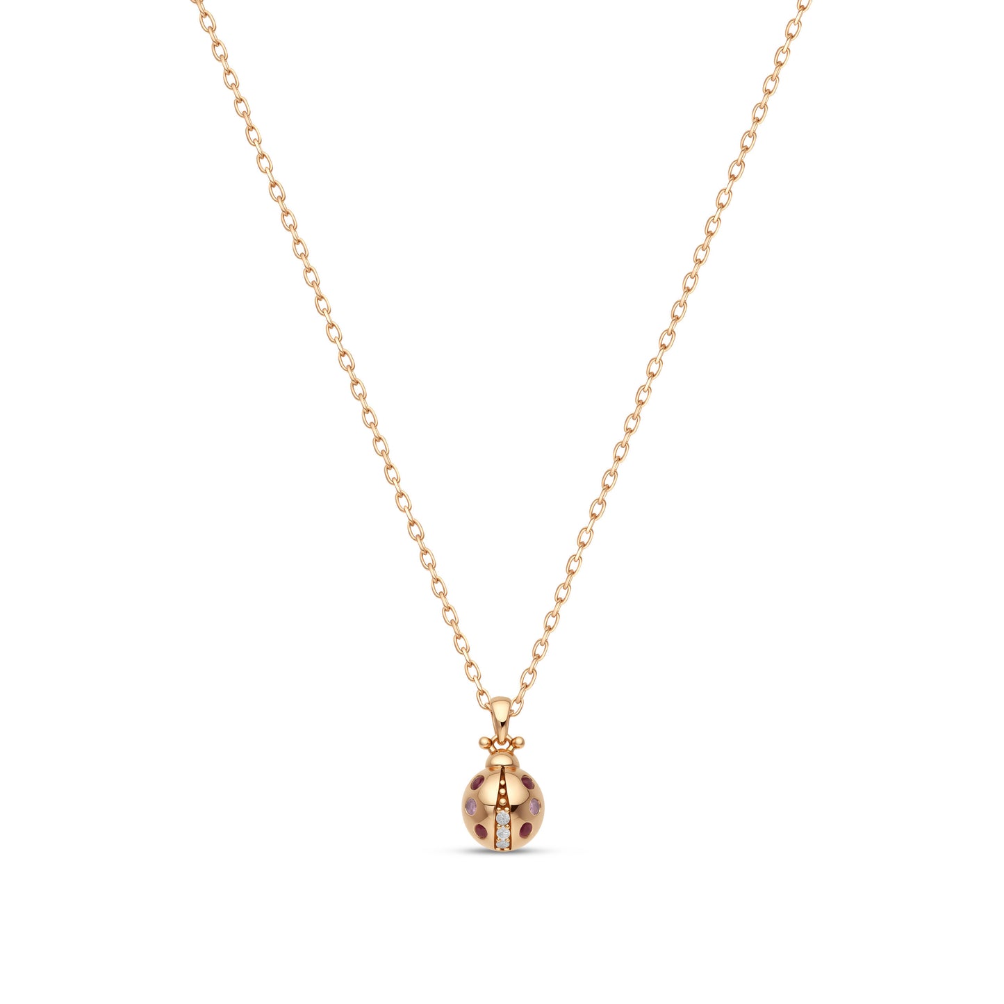 Coccinelle Necklace Rose Gold Mix