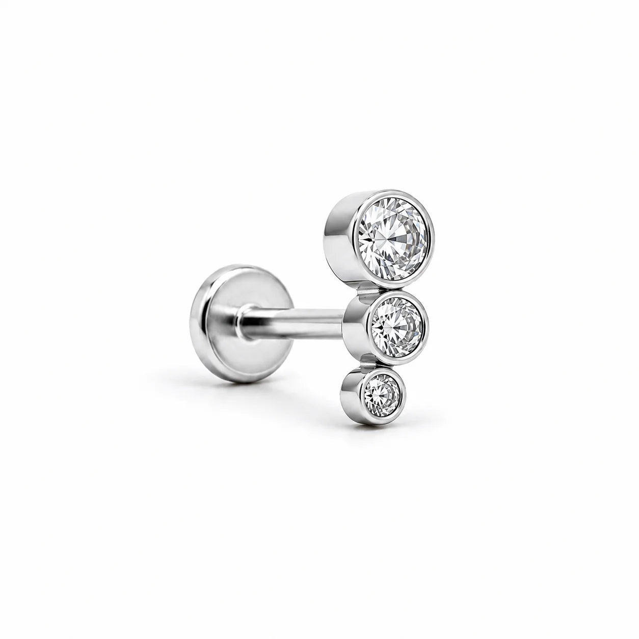 3 bezel round stud Regular price