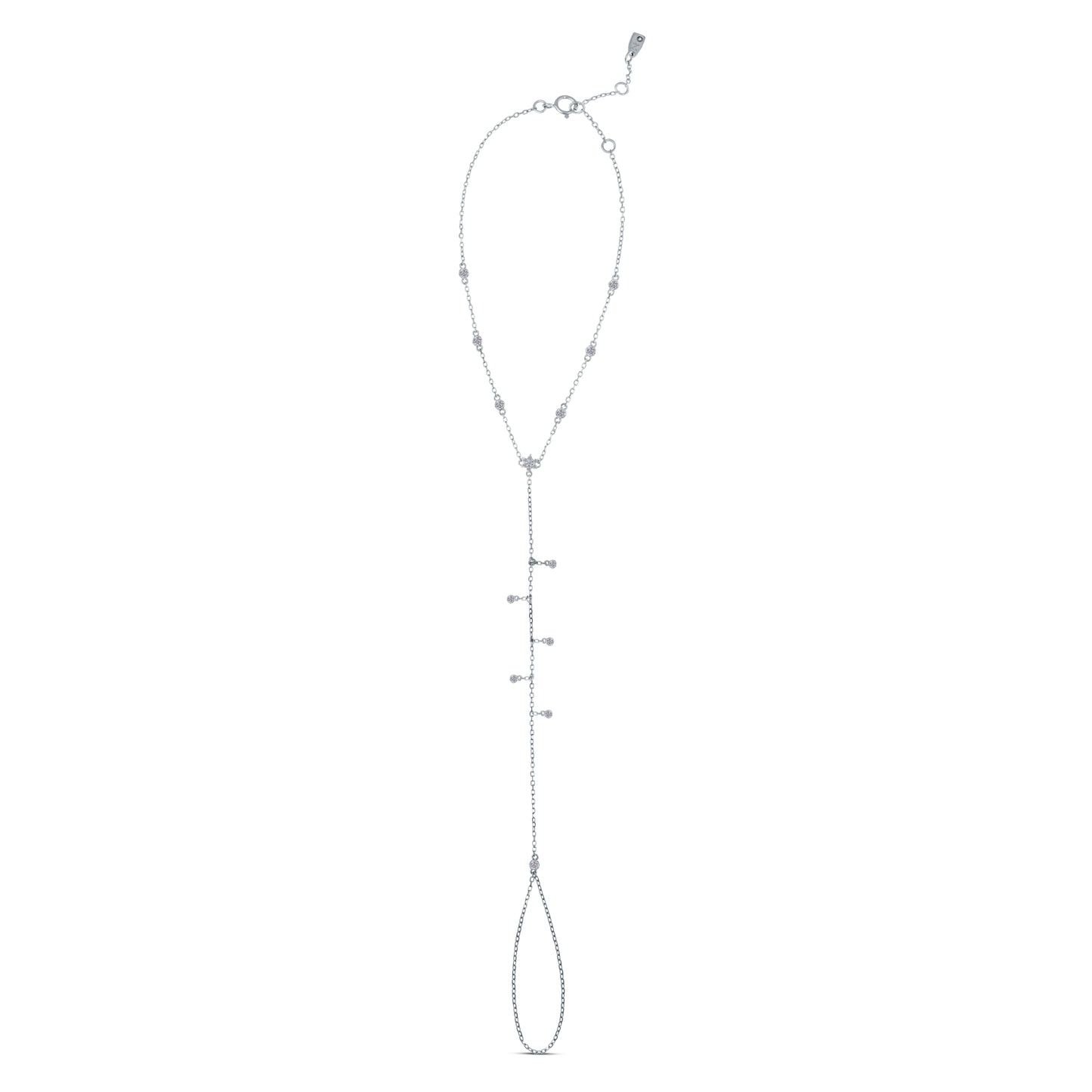 Drops Handchain White Gold