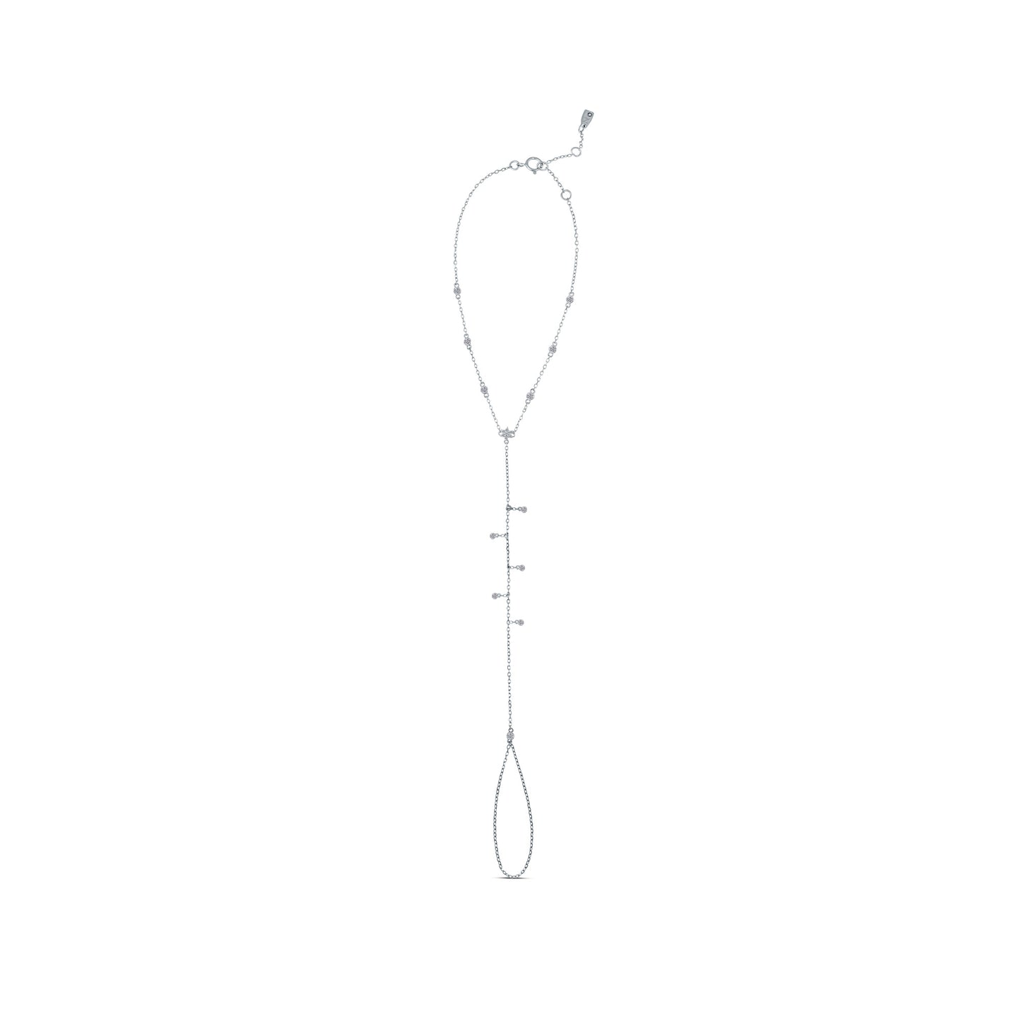 Drops Handchain White Gold