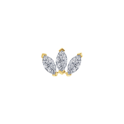 Small Marquise Fan Stud
