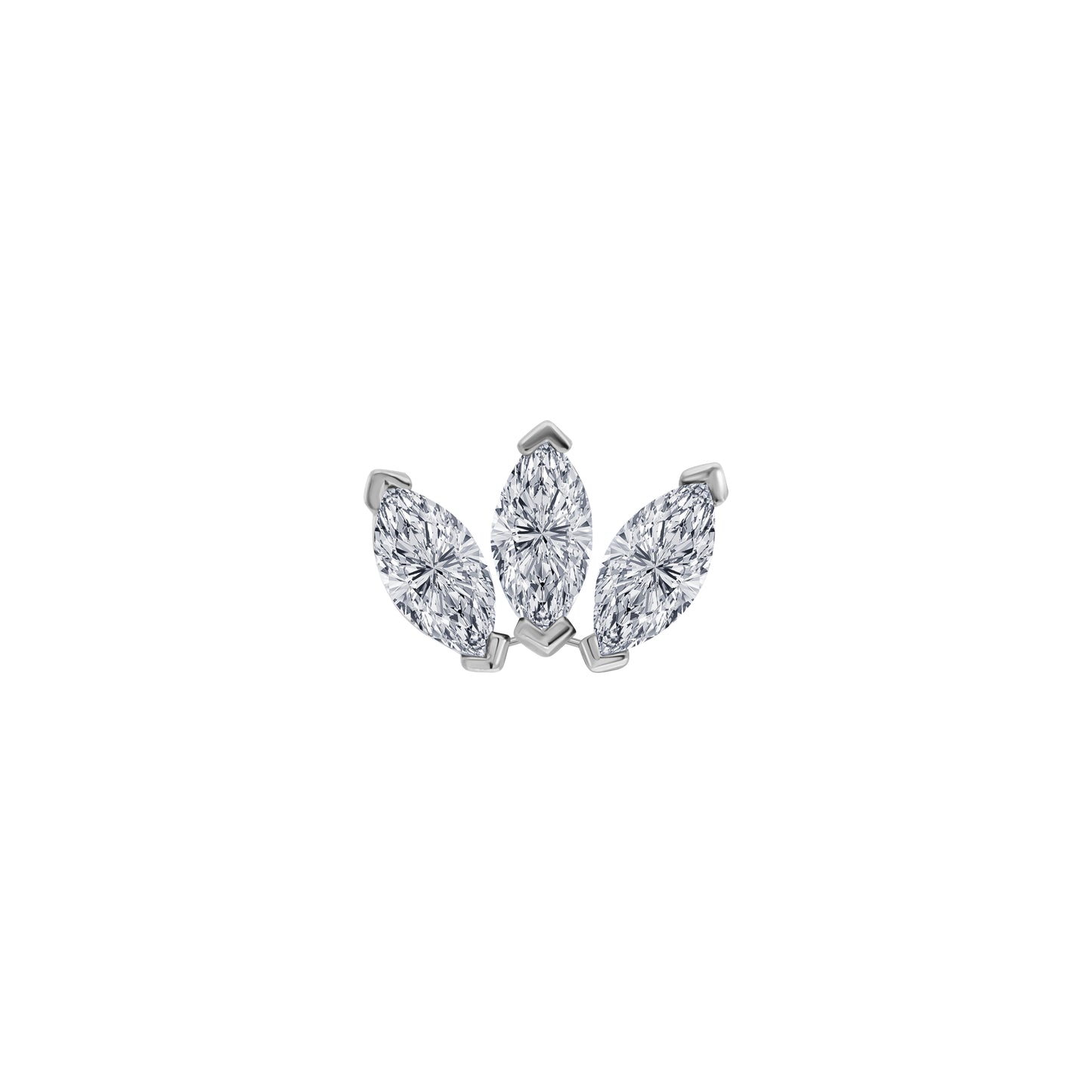 Small Marquise Fan Stud