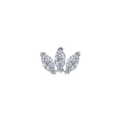 Small Marquise Fan Stud