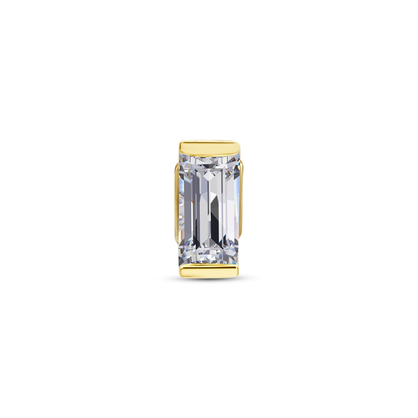 4×2 Single Baguette Stud