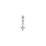Tiny Star Stud White Gold