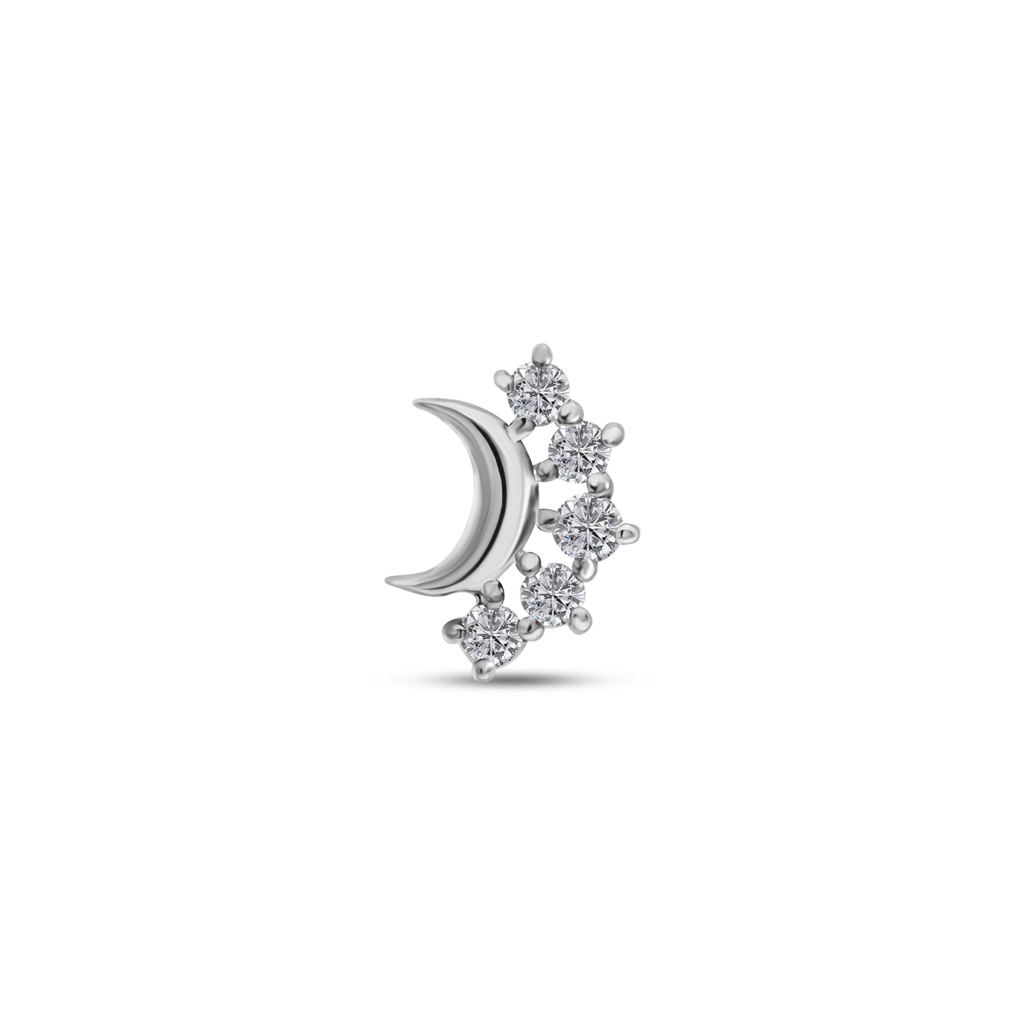 Moonshine Stud White Gold