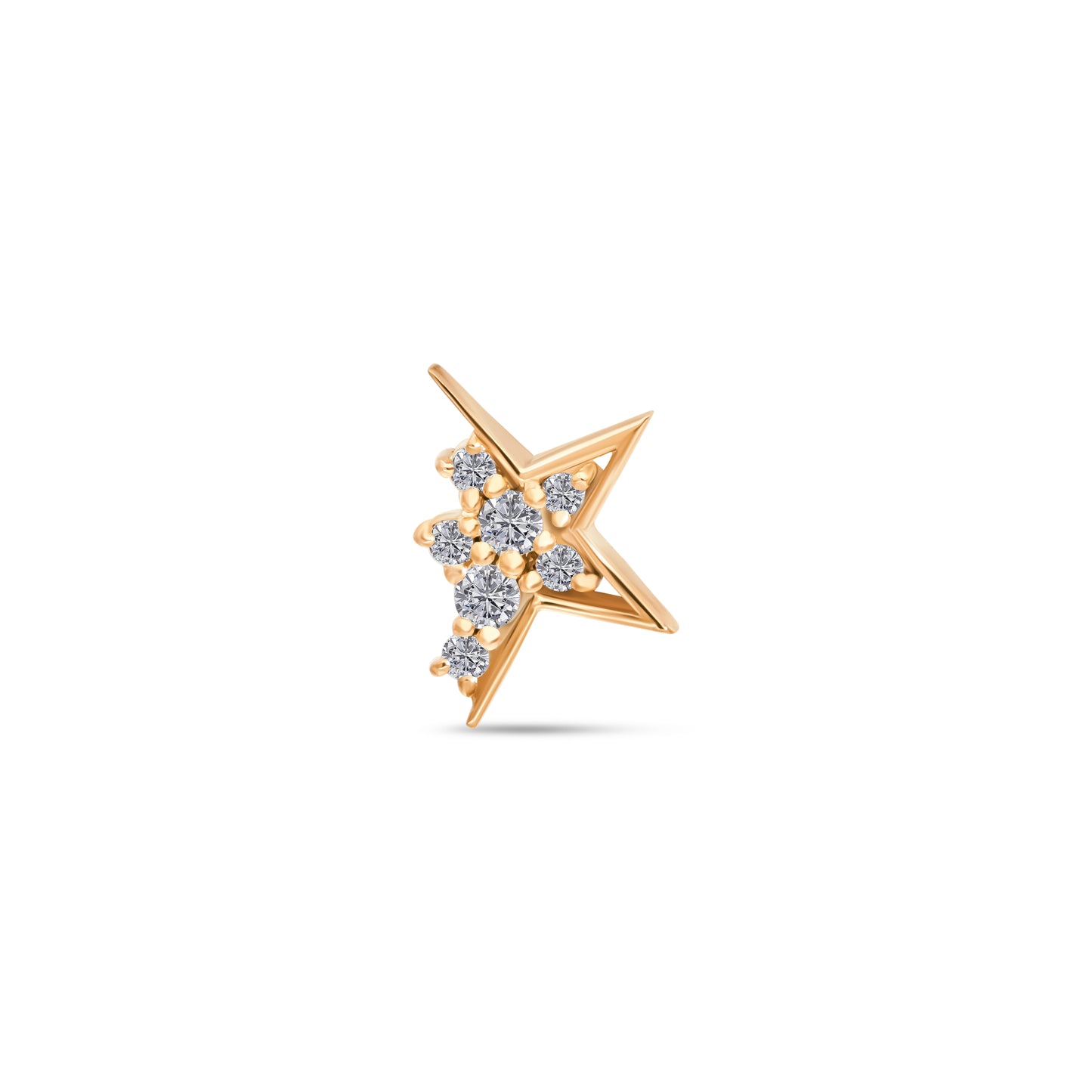 Glowing Star Stud Rose Gold