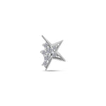 Glowing Star Stud White Gold