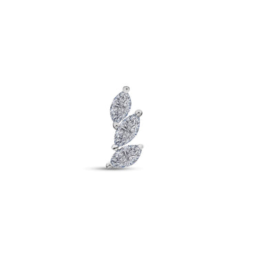 Slanted Marquise Stud