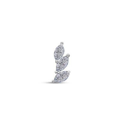 Slanted Marquise Stud