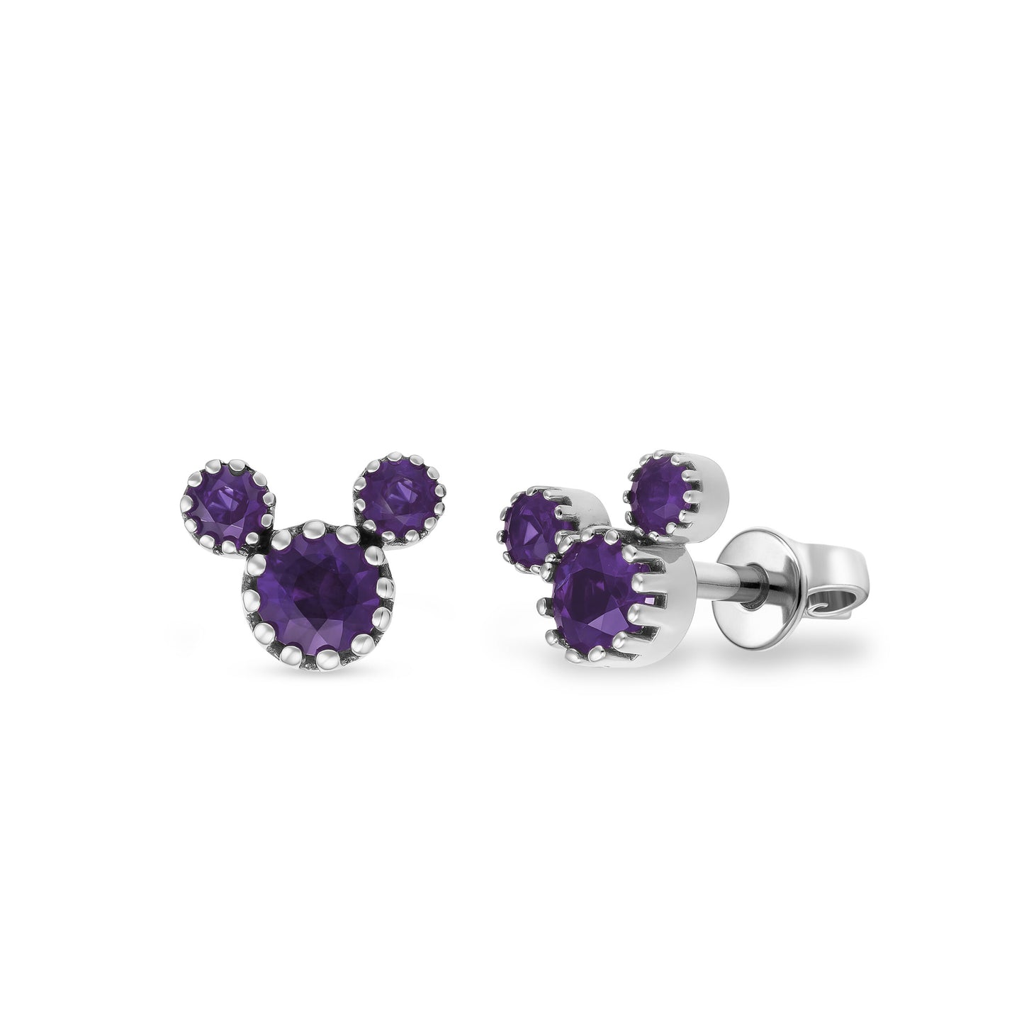 Rosie Mouse White Gold Amethyst