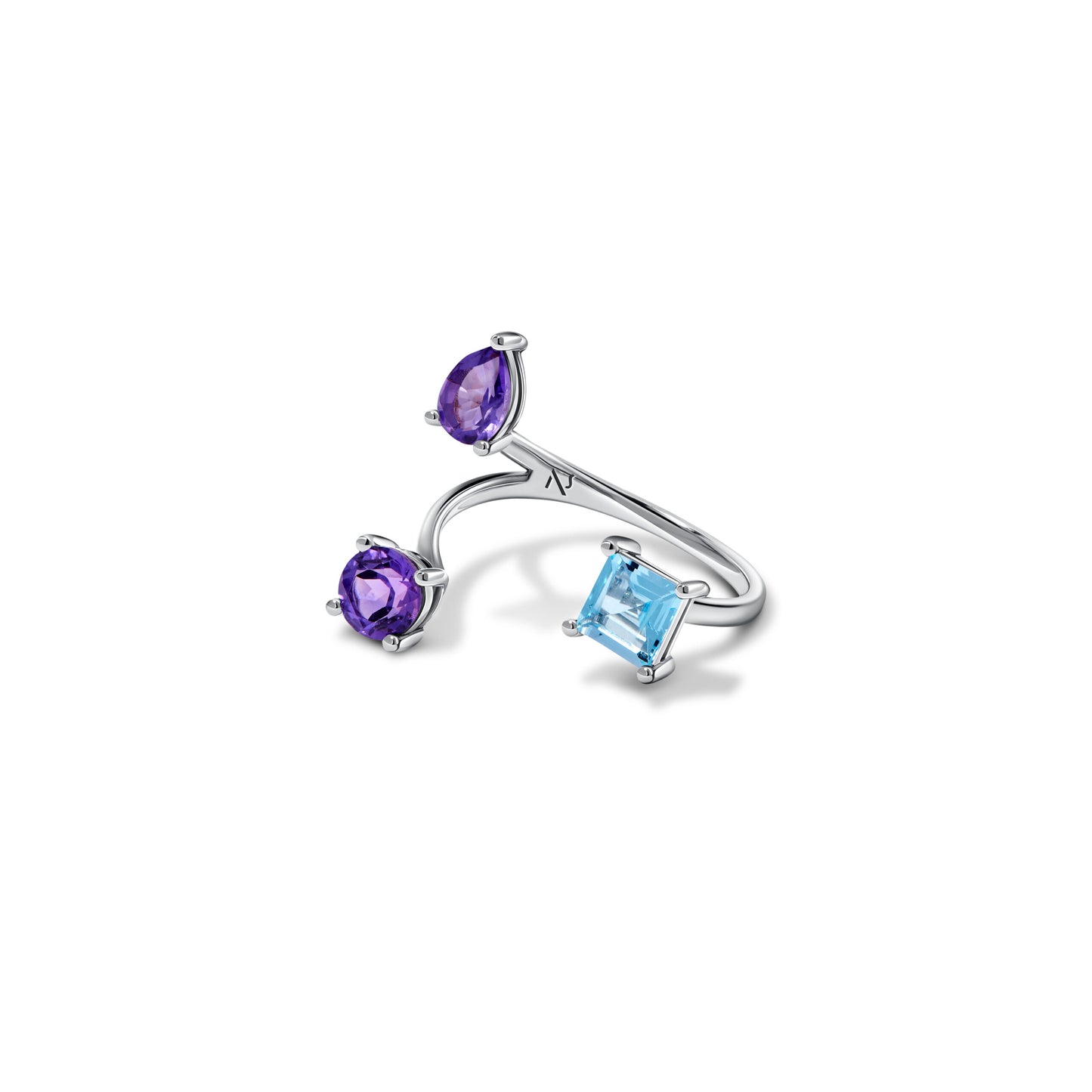 Floating Ring White Gold