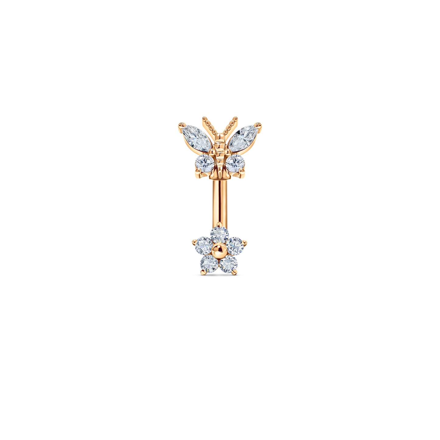 Gardenia Belly Ring