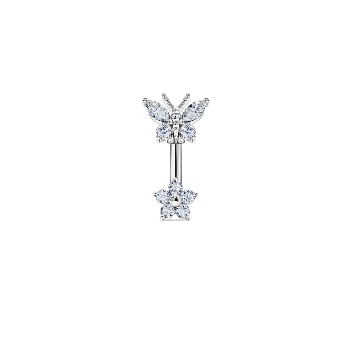 Gardenia Belly Ring