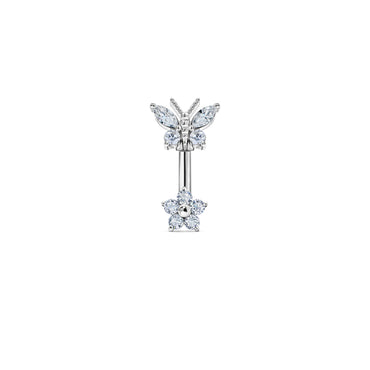 Gardenia Belly Ring