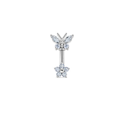 Gardenia Belly Ring
