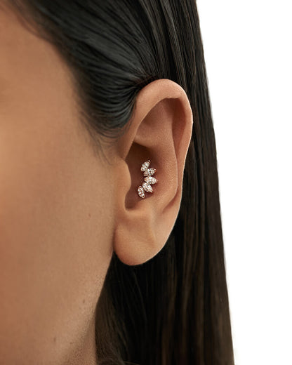 Large 5 Marquise Fan Stud