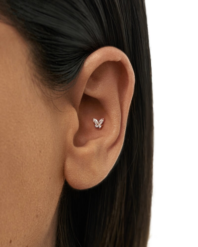 Butterfly Stud