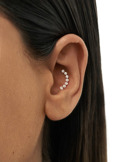 Large Half Circle Stud
