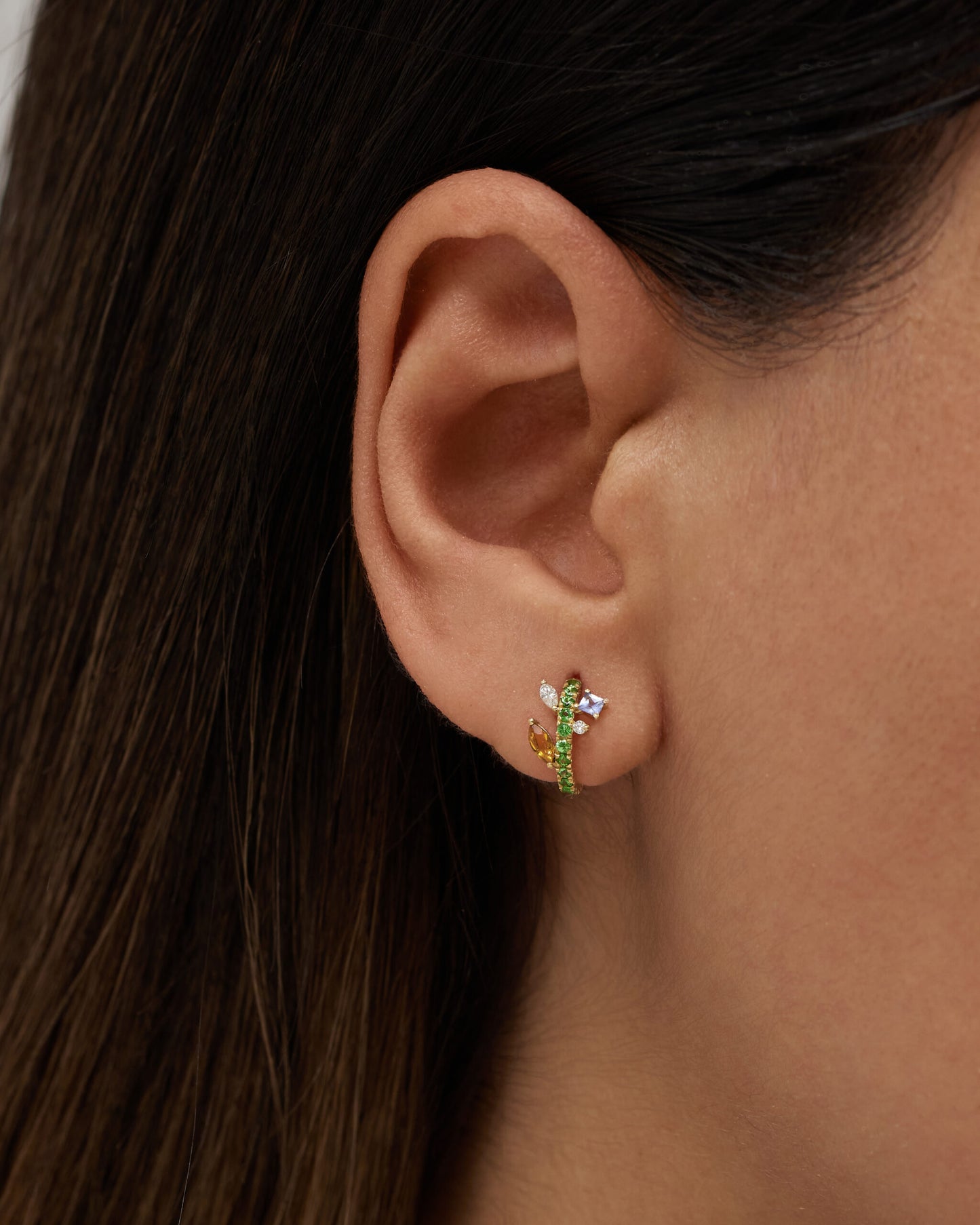 Festival Ring Precious Stones Yellow Gold