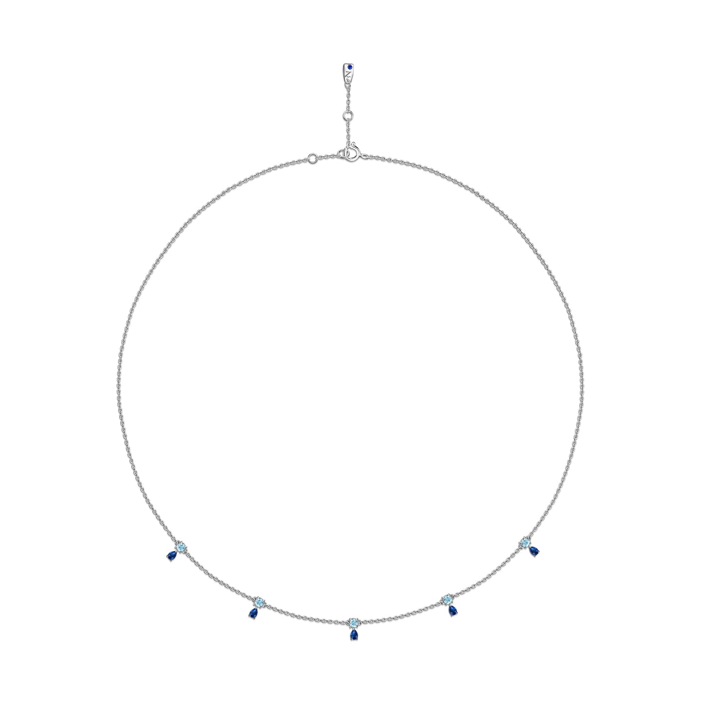 The Drops Choker White Gold