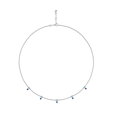 The Drops Choker White Gold