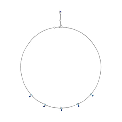 The Drops Choker White Gold