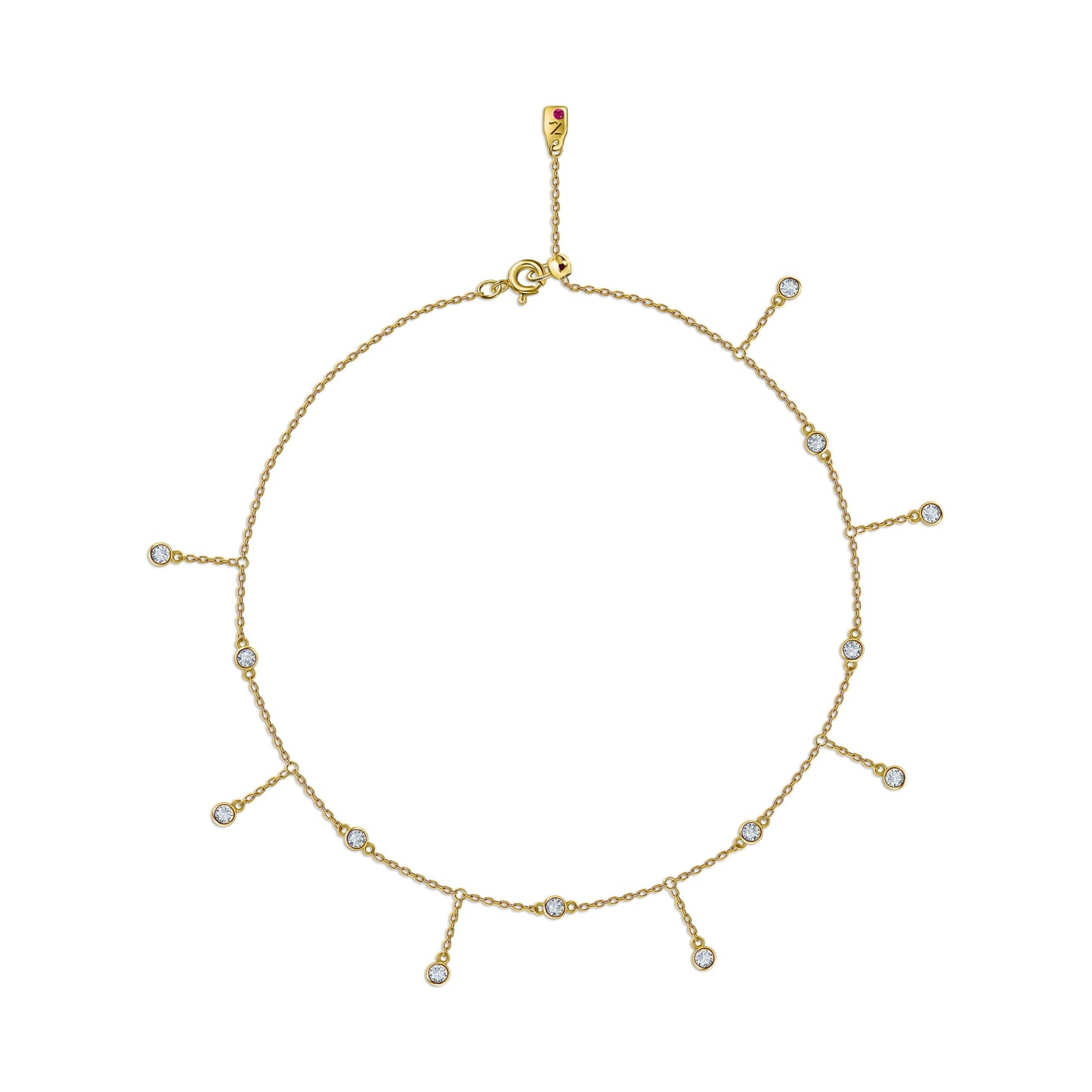 Drops Anklet Yellow Gold