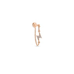 Chained Lightning Stud Rose Gold
